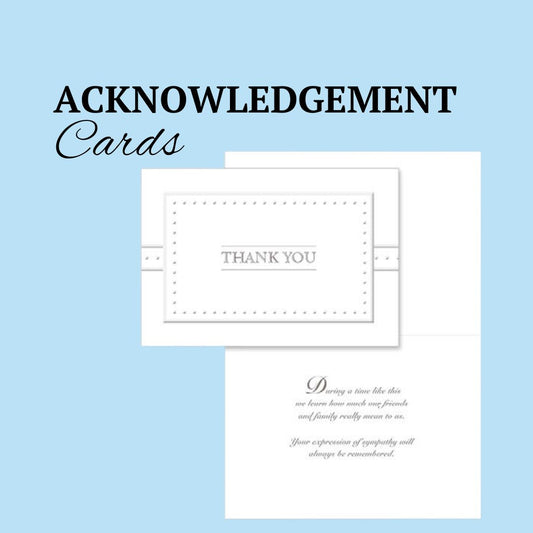 Acknowledgment Card - Lifetime